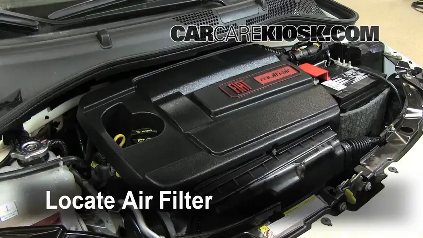 2012 Fiat 500 Pop 1.4L 4 Cyl. Air Filter (Engine) Replace